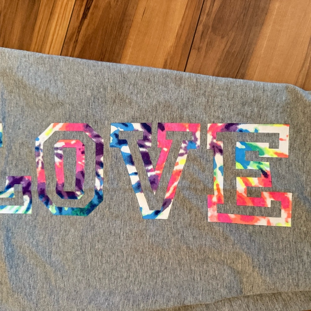 🩶 🌈 PINK by Victoria’s Secret Gray Leggings – XL - Picture 3 of 7